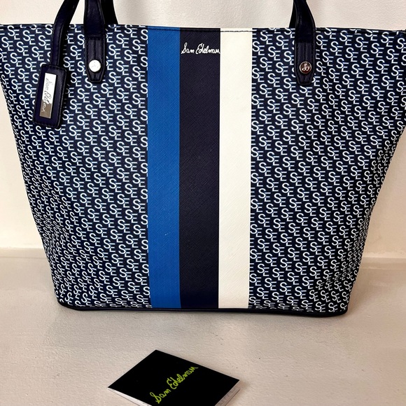 Sam Edelman Handbags - SALE🌸Sam Edelman
Signature  Poseidon Blue Multi Faux Leather Tote